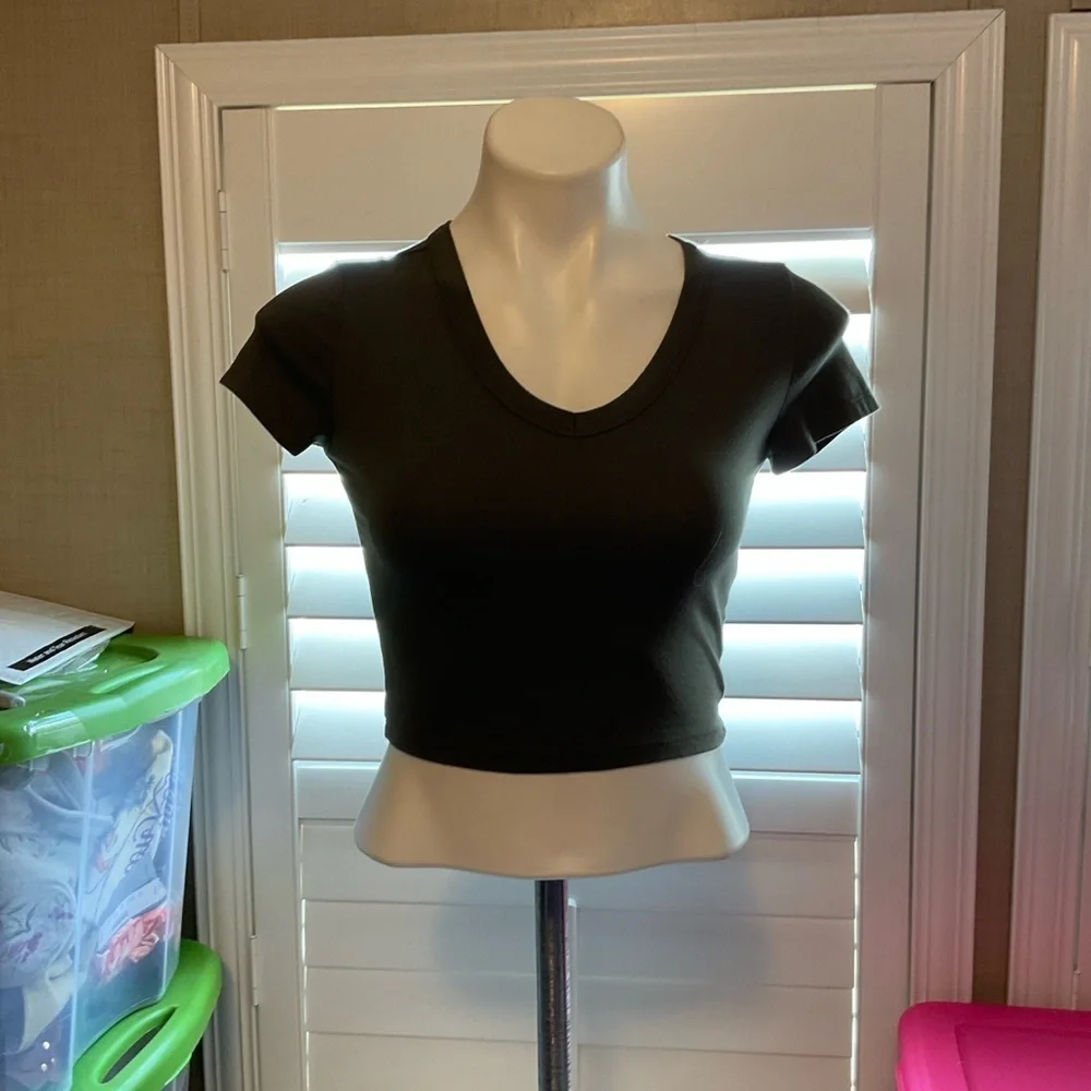 Wild Fable Black Crop Top